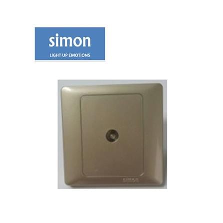 SIMON 1 GANG TV OUTLET 55111 CHAMPAGNE