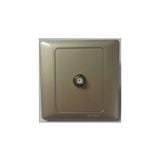 SIMON 1 GANG F-CONNECTOR/ASTRO OUTLET 55114 CHAMPAGNE
