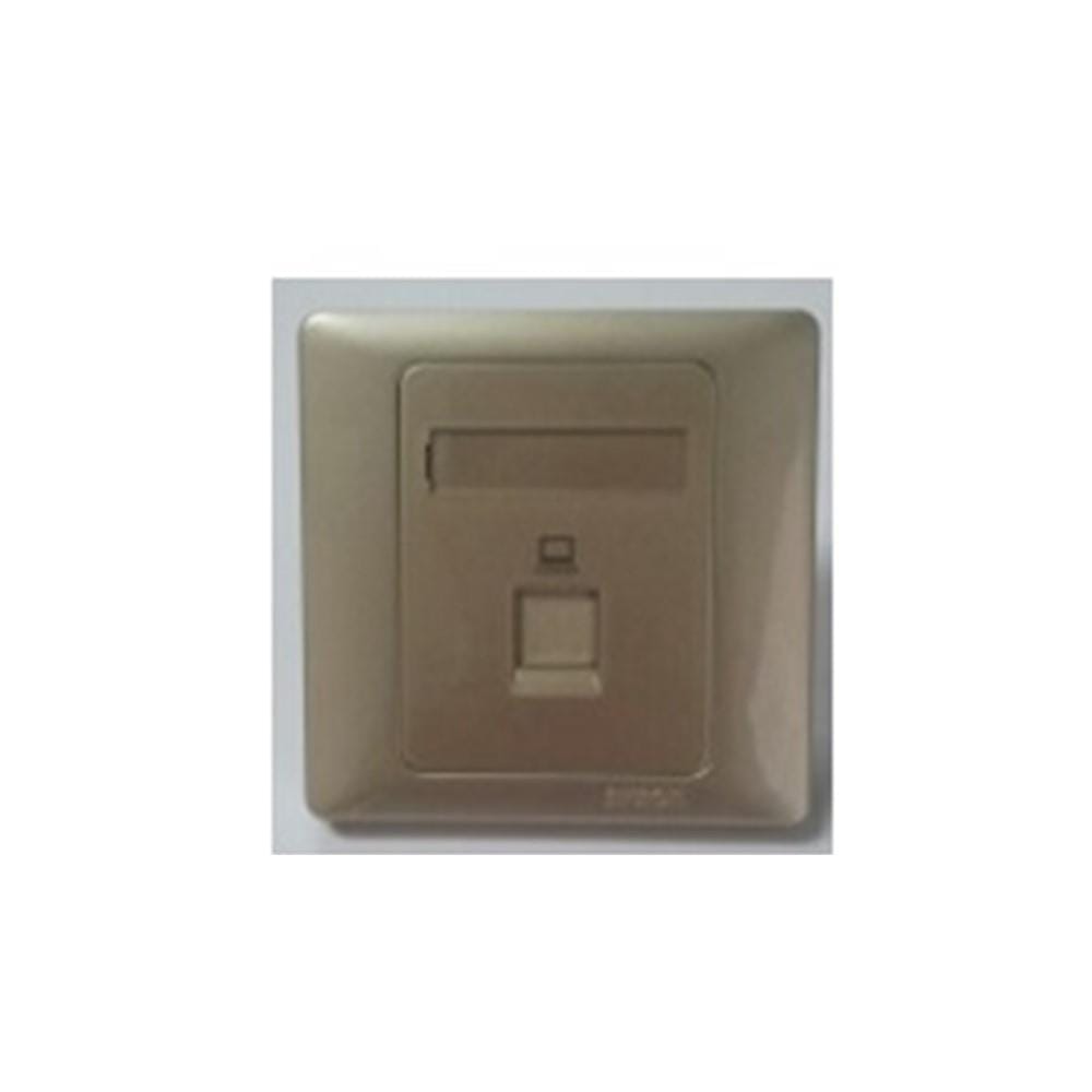 SIMON 1G DATA CAT5E OUTLET RJ45 55218S CHAMPAGNE