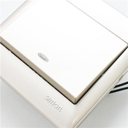 20A 1GANG 1WAY DOUBLE-POLE SWITCH SIMON 52023B CC CHAMPAGNE