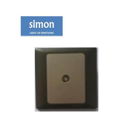 SIMON 1 GANG TV OUTLET 55111-CM CHAMPAGNE MATTE BLACK