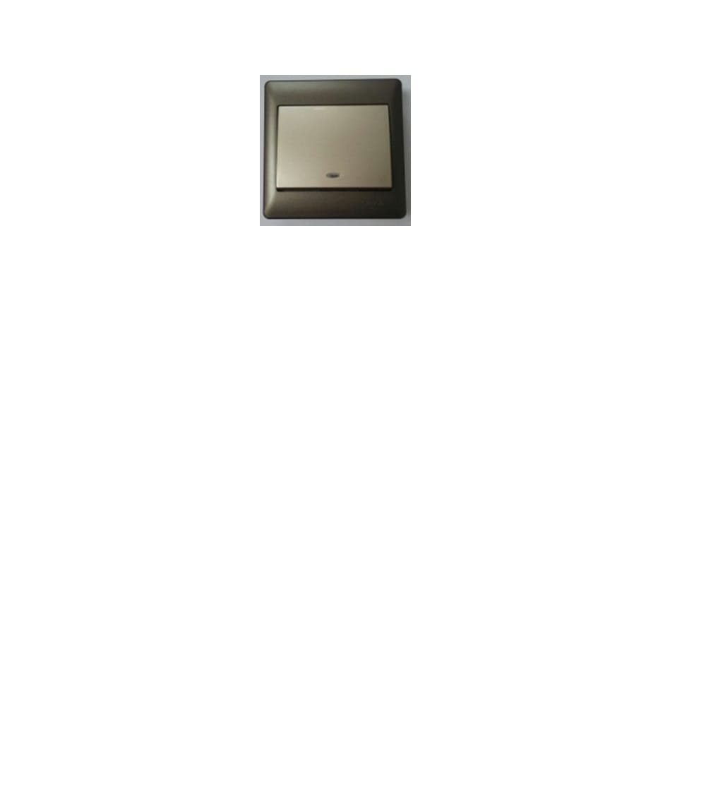 SIMON 32A 1 GANG 1 WAY DOUBLE POLE SWITCH 53223B CHAMPAGNE MATTBLACK