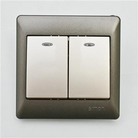 10A 2GANG 1WAY SWITCH WITH LED SIMON 51021BLD CM