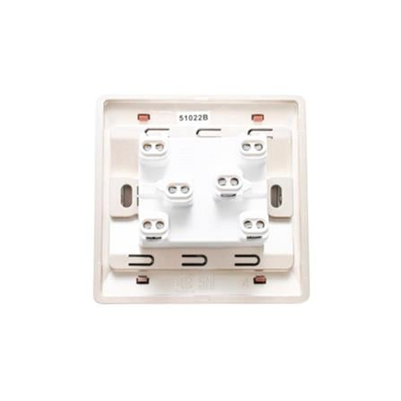 SIMON SWITCH WITH LED 10A 2GANG 2WAY DOBLE POLE 51022B CHAMPAGNE MATTBLACK