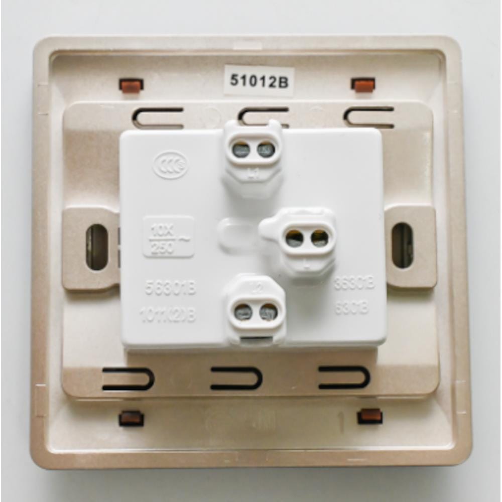 10A 1 GANG 2 WAY SWITCH SIMON 51012B-CN CHAMPAGNE WALNUT