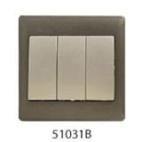 10A 3 GANG 1 WAY SWITCH SIMON 51031B CN CHAMPAGNE WALNUT