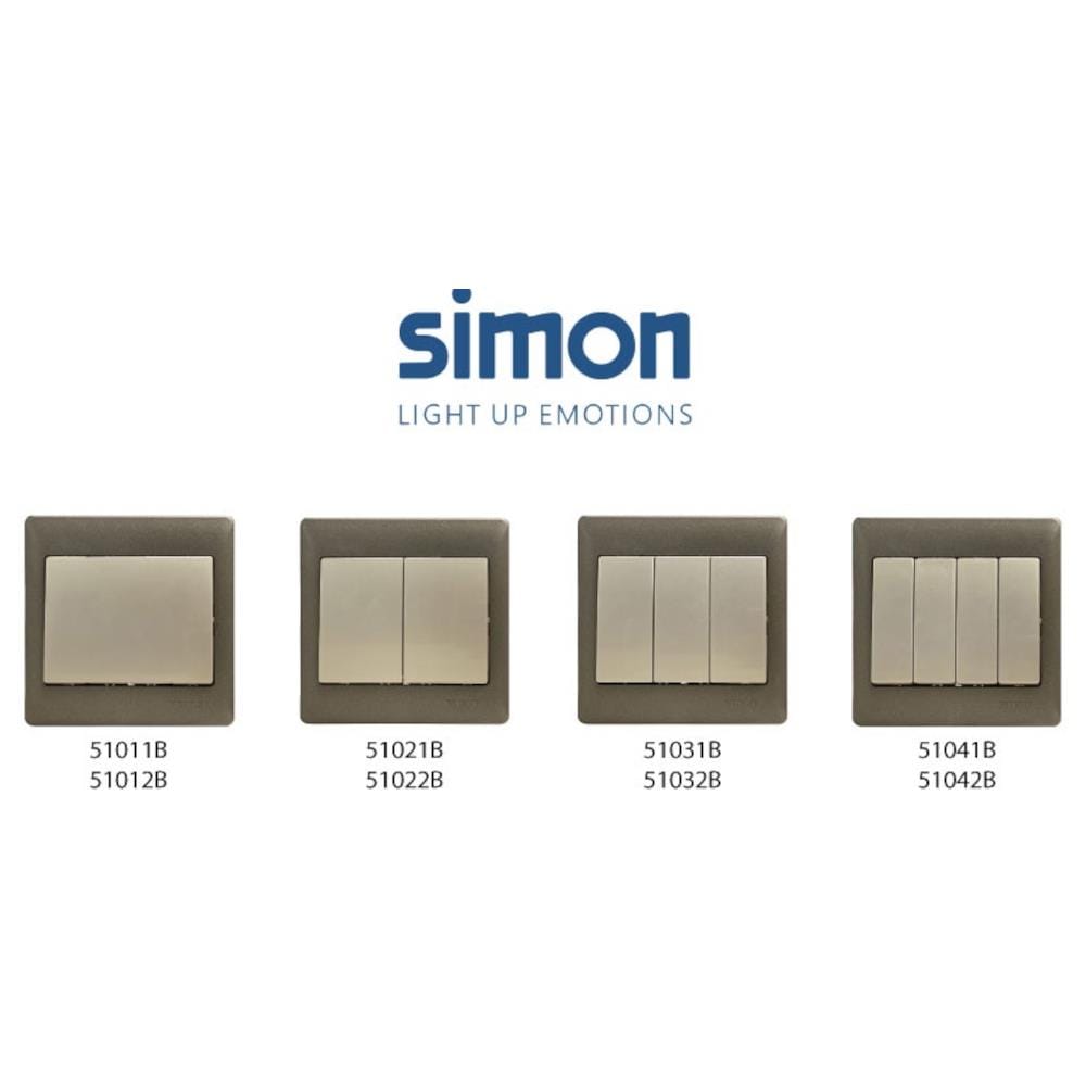 10A 3 GANG 2 WAY SWITCH SIMON 51032B CN CHAMPAGNE WALNUT
