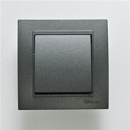 16A 1 GANG 1 WAY SWITCH V59011 I7 SIMON GRAPHITE BLACK