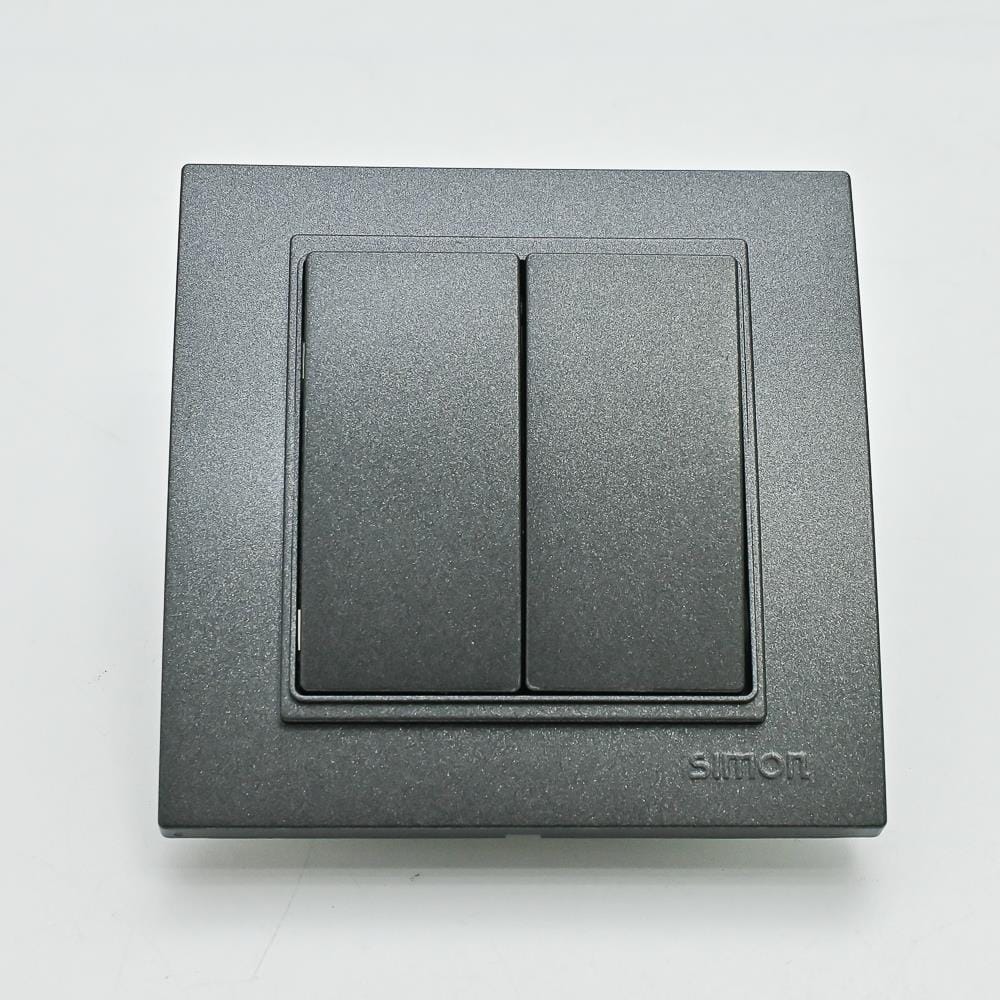 16A 2 GANG 2 WAY SWITCH V59022 BK SIMON