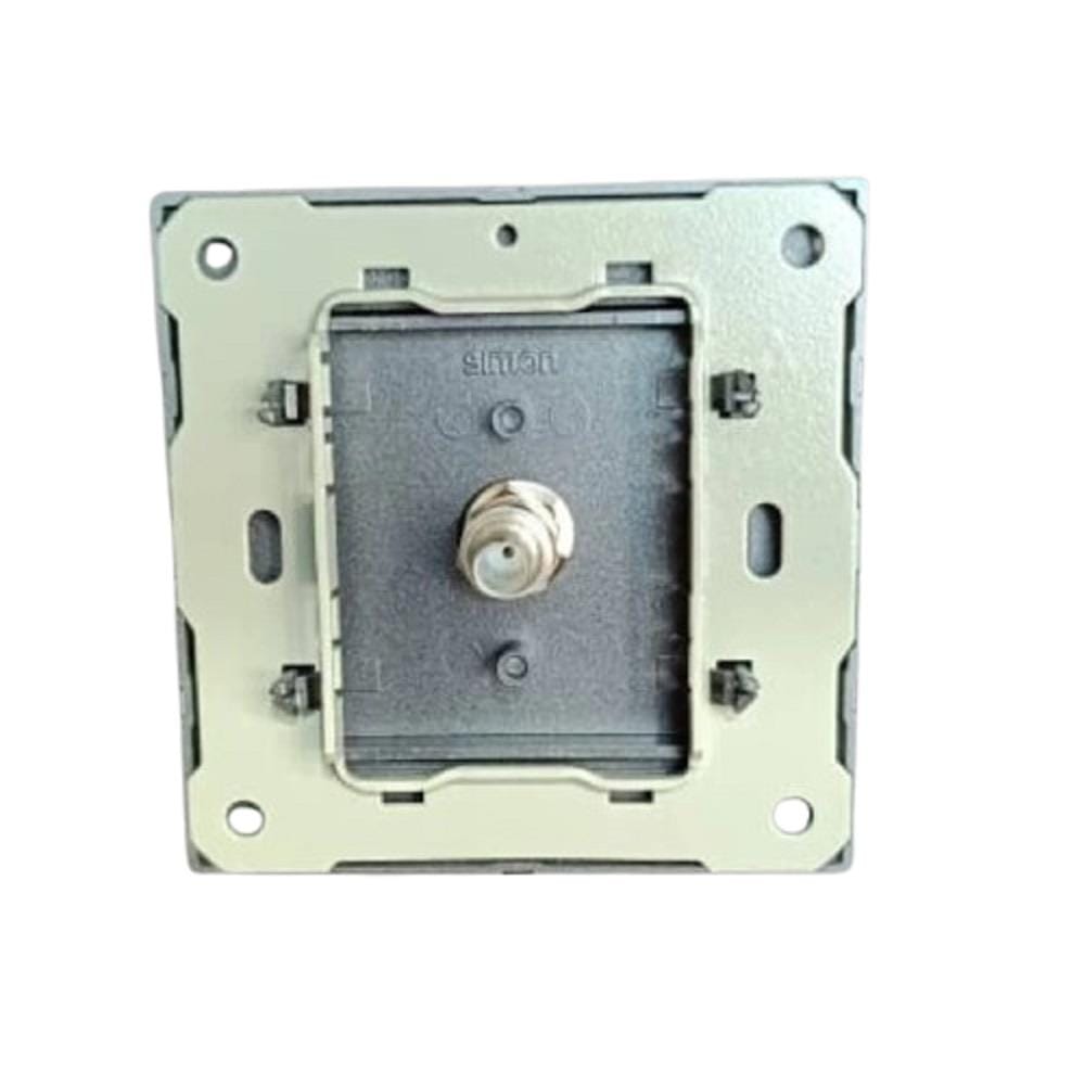 SIMON 1 GANG F-CONNECTOR/ASTRO V59114 BLACK