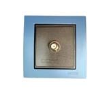 SIMON 1 GANG F-CONNECTOR/ASTRO V59114 BLACK