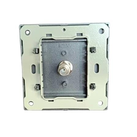 SIMON 1 GANG F-CONNECTOR/ASTRO V59114 BLACK