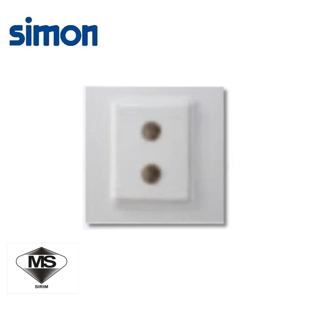 SIMON 2 GANG ASTRO+TV OUTLET V59119 WHITE