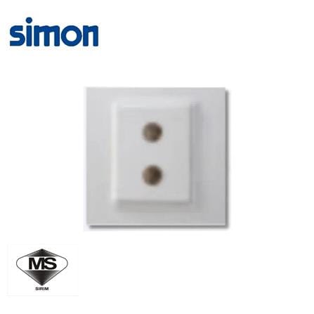 SIMON 2 GANG ASTRO+TV OUTLET V59119 WHITE