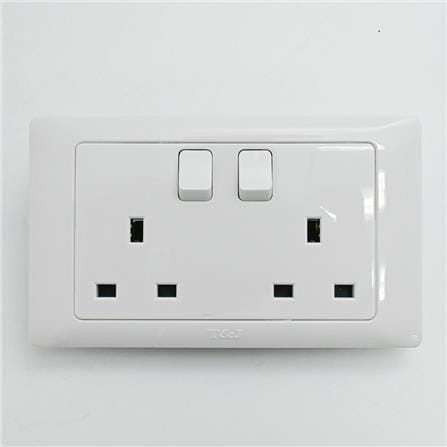 13A 2G SWITCH SOCKET K813SDA-WH T&J