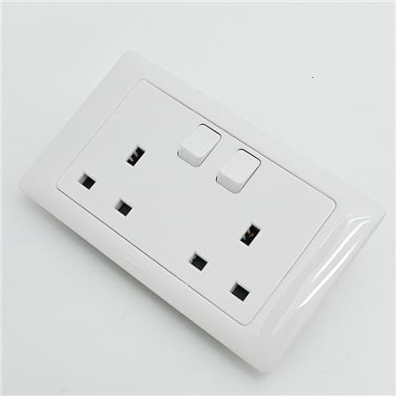 13A 2G SWITCH SOCKET K813SDA-WH T&J