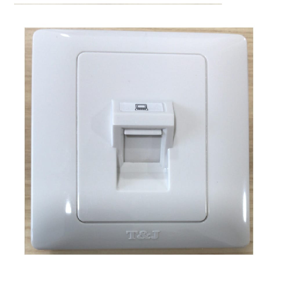 1G DATA OUTLET RJ45/CAT6 K211-PC-WH/KX811-PC-D T&J