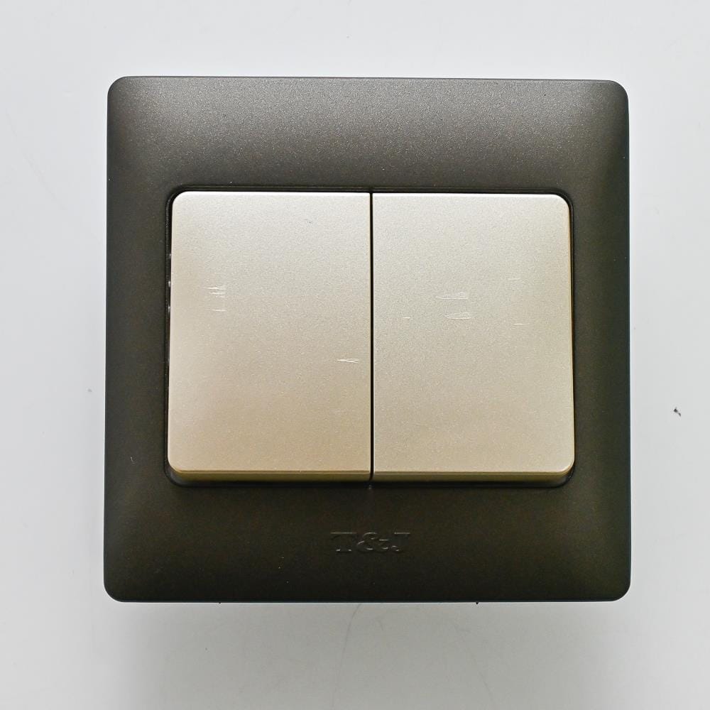 16A 2 GANG 1 WAY SWITCH K272-PSST T&J