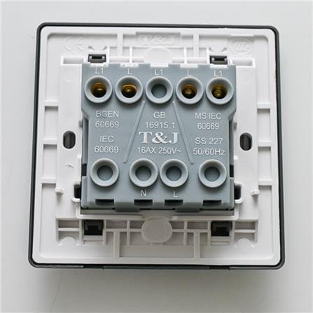 16A 2 GANG 1 WAY SWITCH K272-PSST T&J