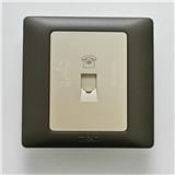 1GANG TELEPHONE OUTLET (RJ11) CAT3 T&J K801-4TU-PSST