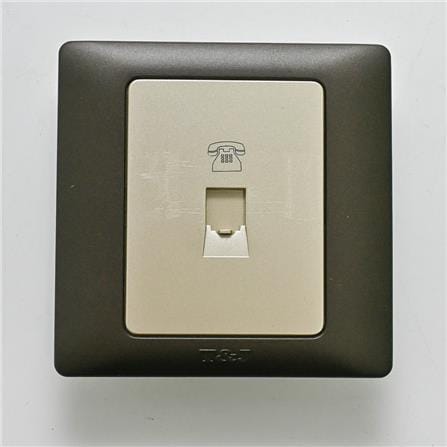 1GANG TELEPHONE OUTLET (RJ11) CAT3 T&J K801-4TU-PSST