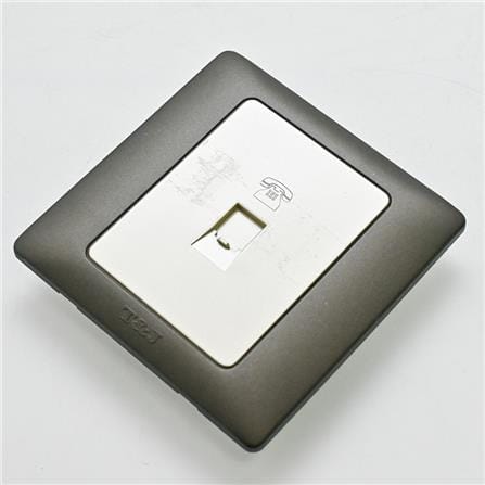 1GANG TELEPHONE OUTLET (RJ11) CAT3 T&J K801-4TU-PSST