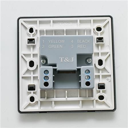 1GANG TELEPHONE OUTLET (RJ11) CAT3 T&J K801-4TU-PSST