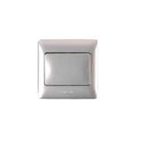 T&J 16A 1 GANG 1 WAY RETRACTIVE SWITCH K261-MSL (MATT SILVER)