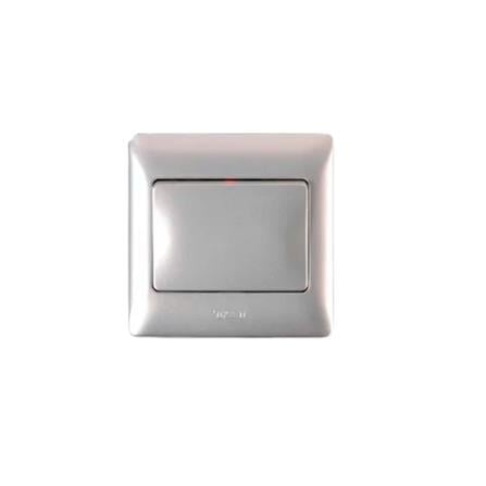 T&J 16A 1 GANG 1 WAY RETRACTIVE SWITCH K261-MSL (MATT SILVER)