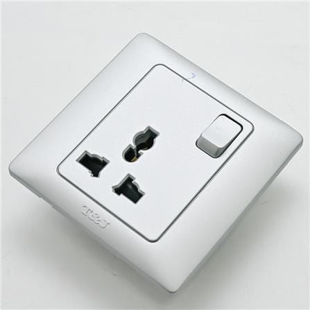 13A 1G UNI SWITCH SCKT K818S-MSL T&J