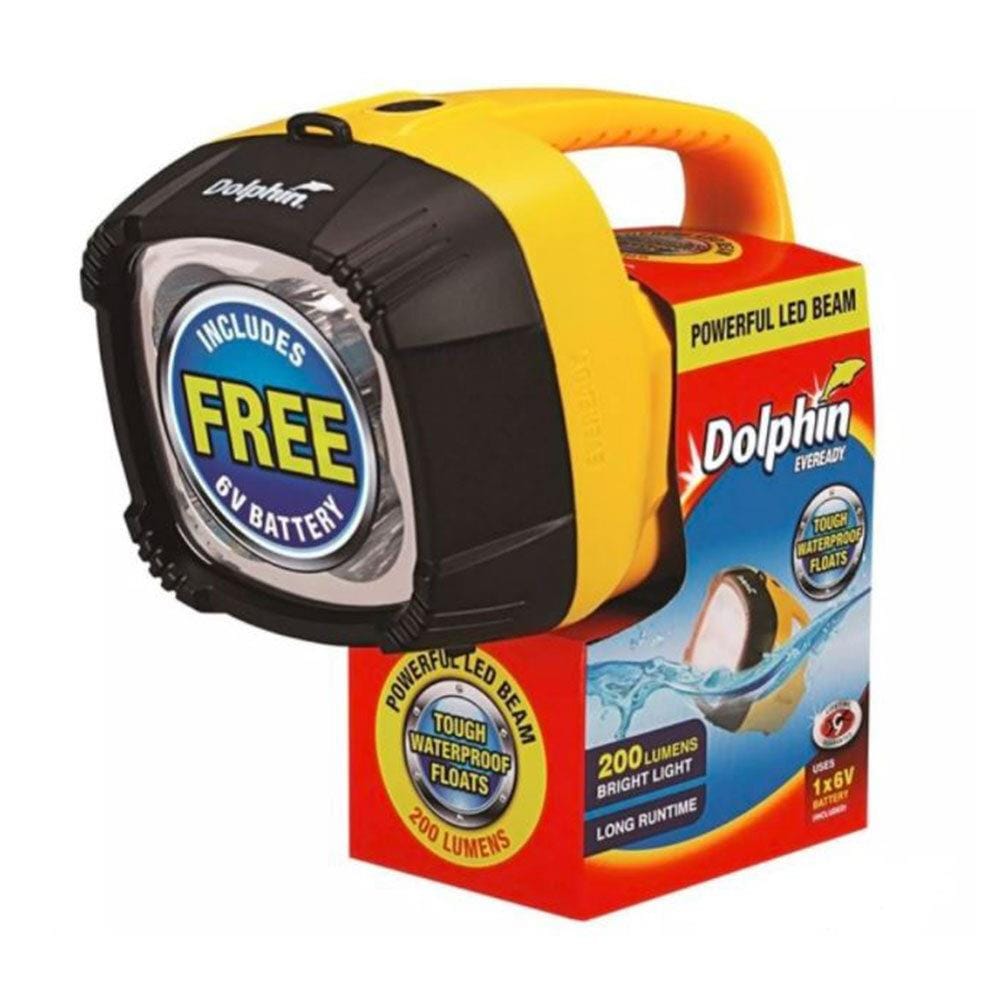 EVEREADY LED LANTERN FLASHLIGHT DOLN6V1/DOLLN6VWB W25XD12XH25 CM YELLOW