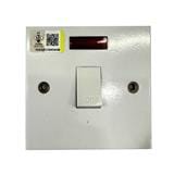 20AMP WATER HEATER SWITCH WITH NEON NNE 9920 WHITE