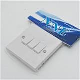 3GANG 2 WAY FLUSH OUTLET SWITCH NNE 803/2