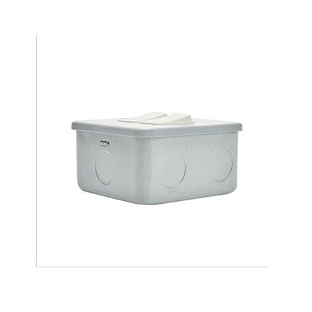 NNE 2GANG 2WAY METAL CLAD SWITCH 902/2 GREY