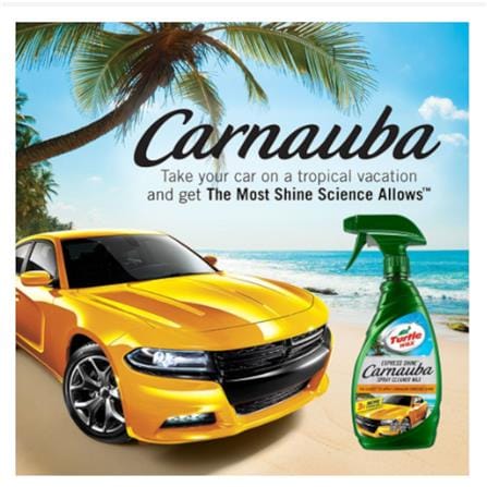TURTLE WAX EXPRESS SHINE CARNAUBA SPRAY CAR WAX 473ML TWT136