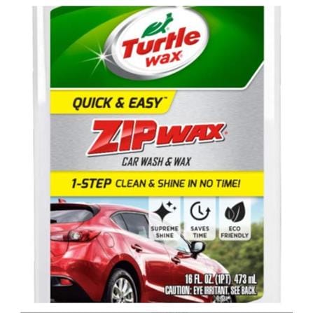 TURTLE WAX ZIP WAX CAR WASH AND WAX 473ML (AUTO PAINT CARE)