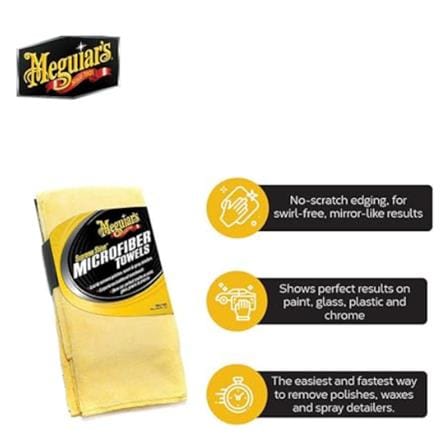 MEGUIAR'S SUPREME SHINE MICROFIBER TOWEL X2010  (CAR CLEANING TOOLS)