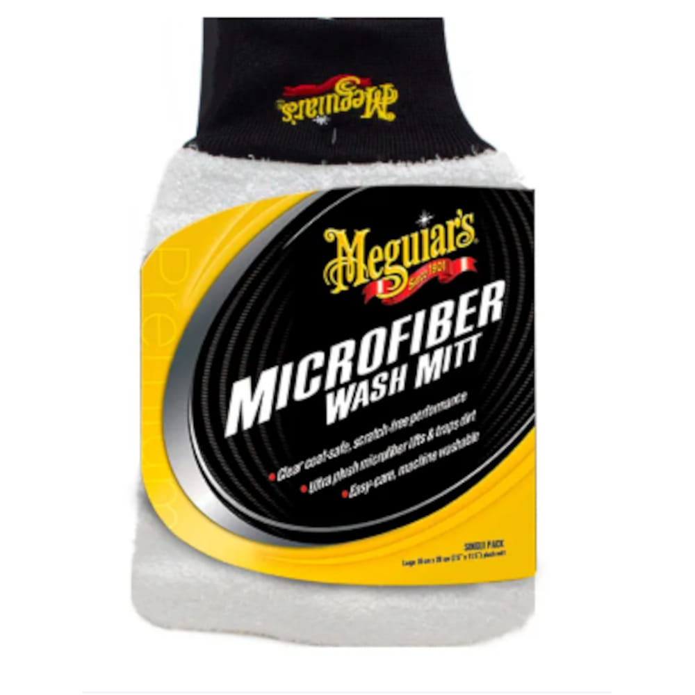 MEGUIAR'S MICROFIBER WASH MITT X3002 (CAR CLEANING TOOLS)