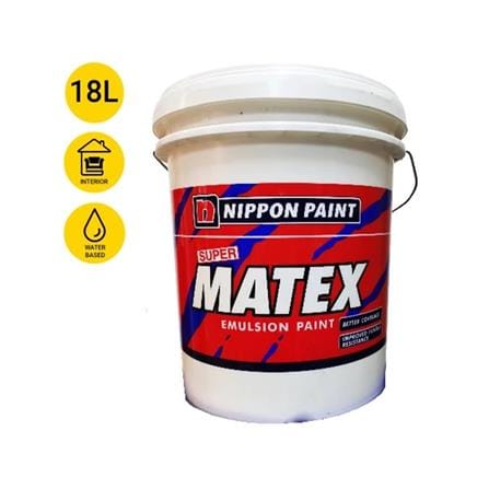NIPPON SUPERMATEX EMULSION PAINT 18L WHITE