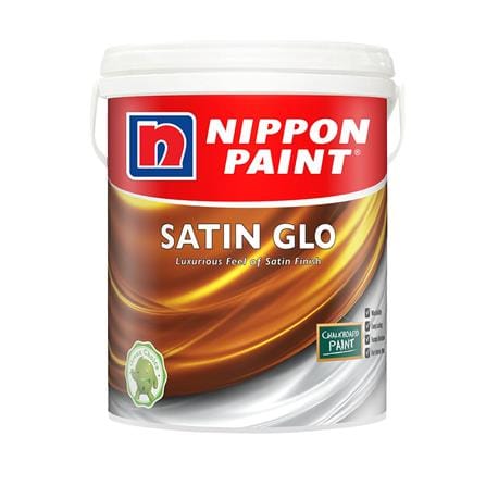 NIPPON SATIN GLO 16.92L MID SHEEN FINISH BASE P INTERIOR PAINT