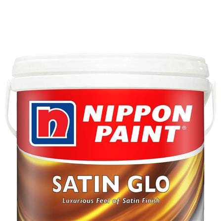 NIPPON SATIN GLO 16.92L MID SHEEN FINISH BASE P INTERIOR PAINT
