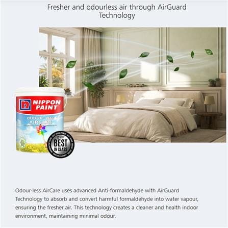 NIPPON ODOUR-LESS AIRCARE 0.92L LS BASE T INTERIOR PAINT