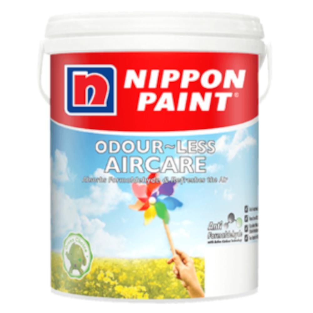 NIPPON PAINT ODOUR-LESS AIRCARE INTERIOR PAINT 4.70 LITRE BASE P