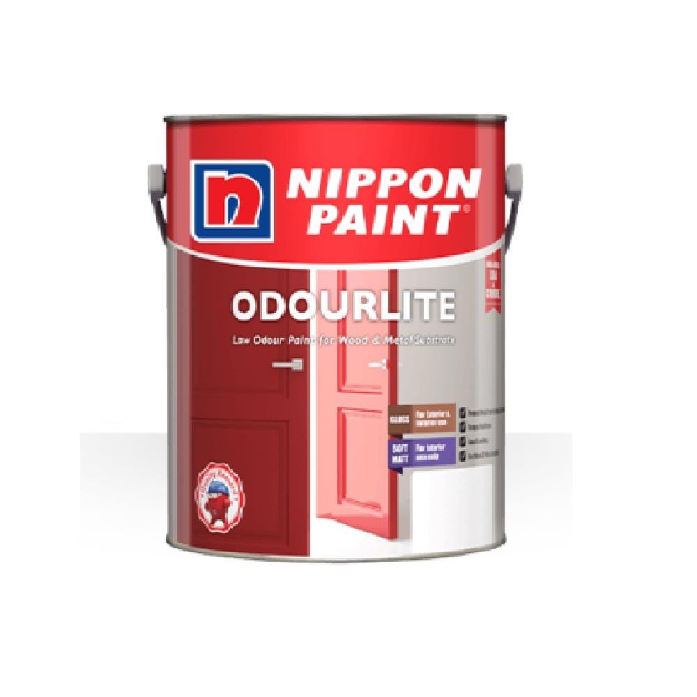 NIPPON PAINT ODOURLITE SOFT MATT 0.86L M BASE A ENAMEL PAINT