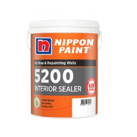 NIPPON PAINT 5200 WALL SEALER 5.0L NEW PLASTER  PRIMER