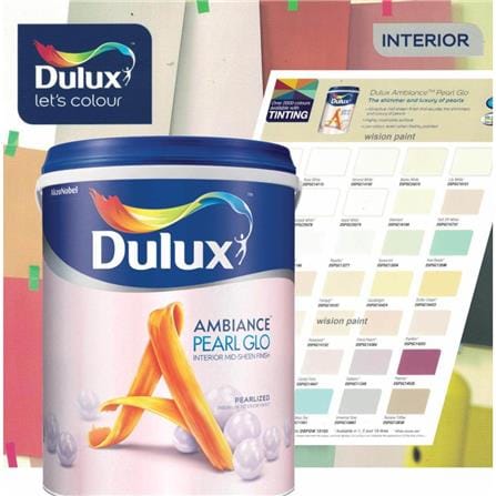 DULUX AMBIANCE PEARL GLO 5L MS BASE D INTERIOR PAINT