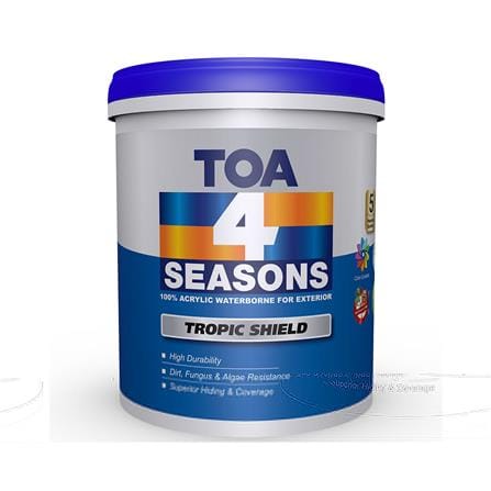 TOA 4 SEASONS TROPIC SHIELD 1 LITRE M BASE B EXTERIOR-PAINT