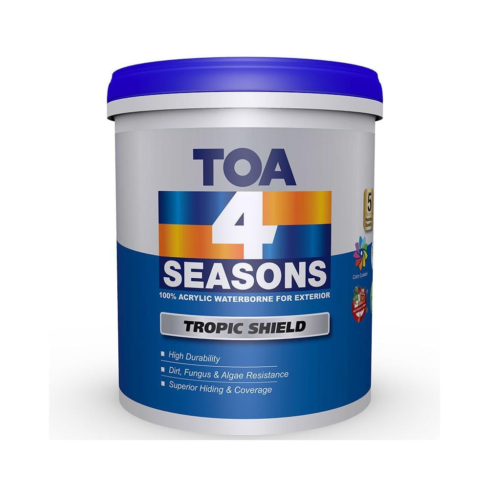 TOA 4 SEASONS TROPIC SHIELD 1 LITRE M BASE C EXTERIOR-PAINT
