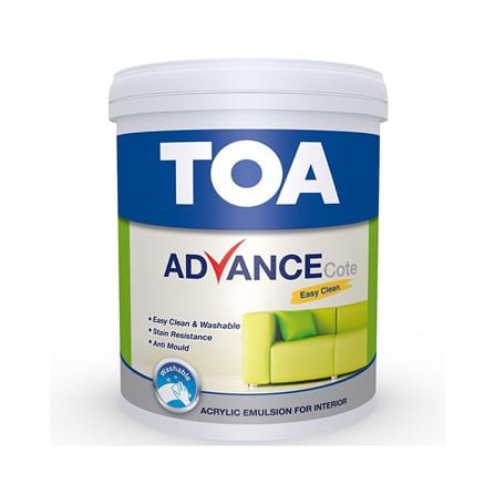 TOA ADVANCE COTE EASY CLEAN 5L SG BASE B INTERIOR PAINT