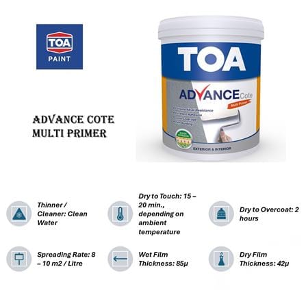 TOA ADVANCE COTE MULTI PRIMER 5L OFF WHITE
